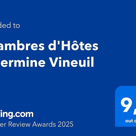 Chambres D'Hotes L'Hermine Vineuil Винёй Экстерьер фото